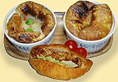「クロワッサンリッチ」を使ってチキンポットパイ風