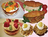 「ワッフル」を使用しサツマイモのモンブランを作りました