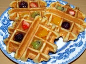 ワッフルon theフルーツゼリー