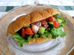 タコのから揚げ　マリネサンド(1)