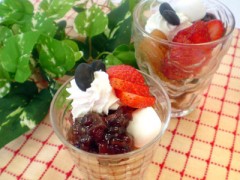 和風いちごパフェ