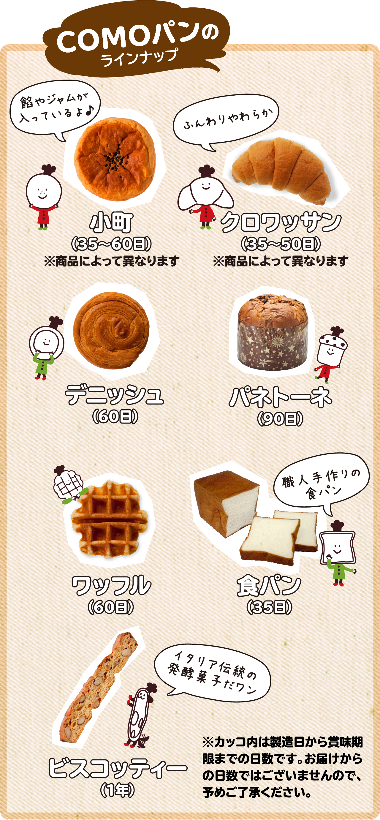COMOラインナップ